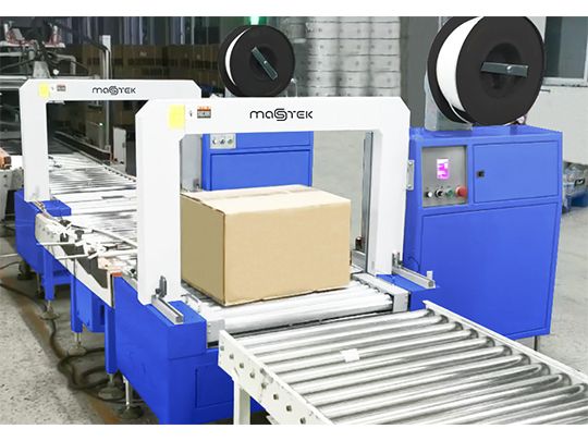 Fully Automatic Strapping Machine With Conveyor