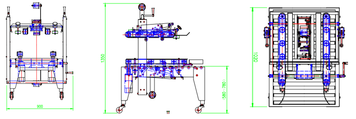 Utility Semi Automctic Carton Sealing Machine MC-05 Pro